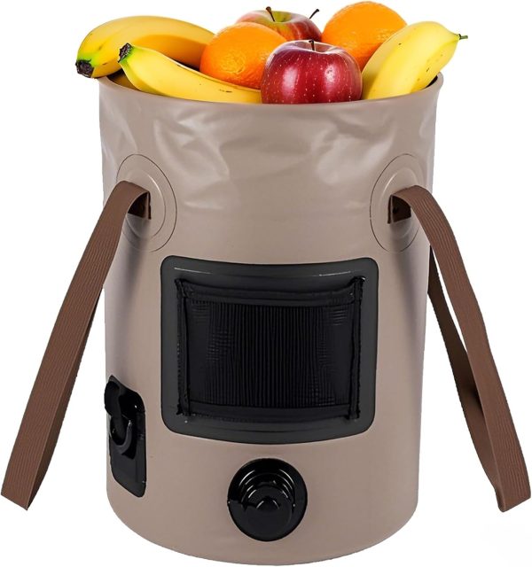 Collapsible Bucket, 5 Gallon Folding Water Bucket, Collapsible Bucket with Handle Portable Wash Basin for Camping Folding Bucket Fishing Travelling Outdoor Gardening Car Washing 25L