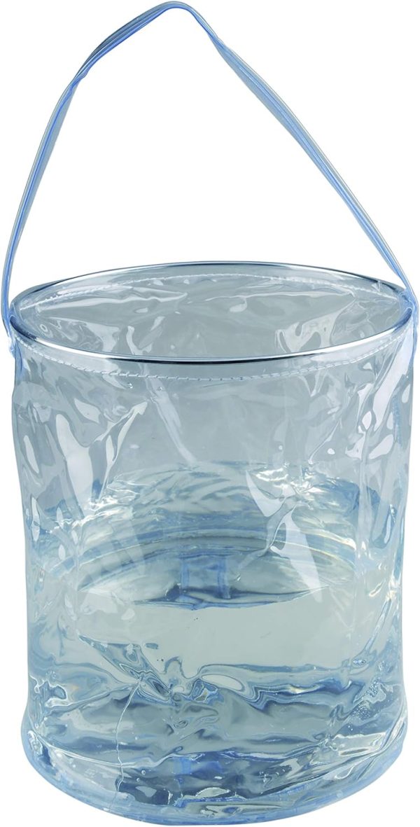 10L Multifunctional Collapsible Water Buckets & Folding Pails, Portable Can, Lightweight Tub with Handles for Camping, Dirty Laundry, Fishing, Hiking, Outdoors, Rain Catcher