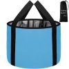 Foot Bath Basin 20L Collapsible Bucket, Portable Foot Soak Tub Feet Soaking Bucket for Outdoor Travel, Camping, Fishing(Blue)